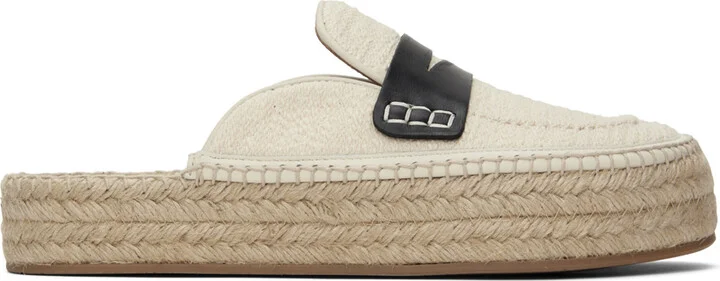 JW Anderson Beige Platform Espadrilles