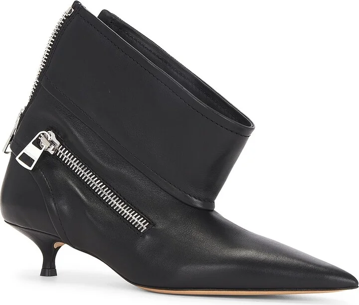 JW Anderson Biker Kitten Heel Boot Black in Black - Image 2