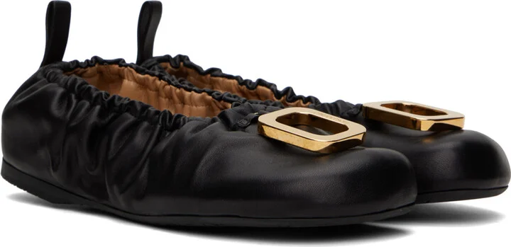 JW Anderson Black Buckle Ballerina Flats - Image 4
