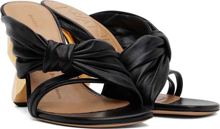 JW Anderson Black Chain Heel Mules - Image 4