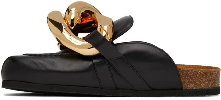 JW Anderson Black Chain Loafers - Image 3