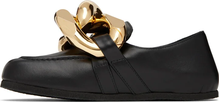 JW Anderson Black Chain Loafers - Image 3