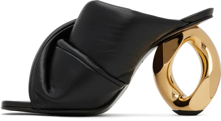 JW Anderson Black Chain Mules - Image 3