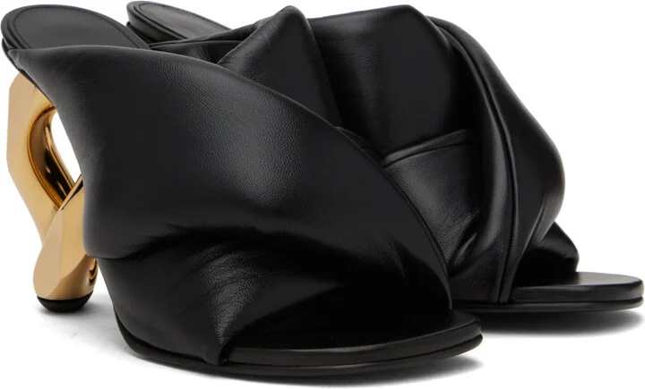 JW Anderson Black Chain Mules - Image 4