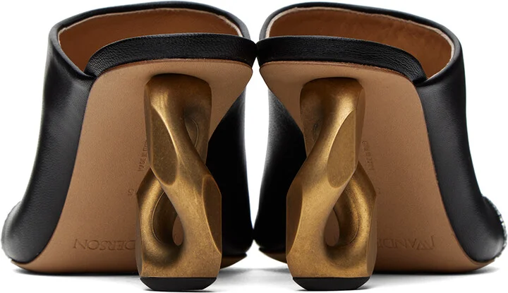 JW Anderson Black Chain Mules - Image 2