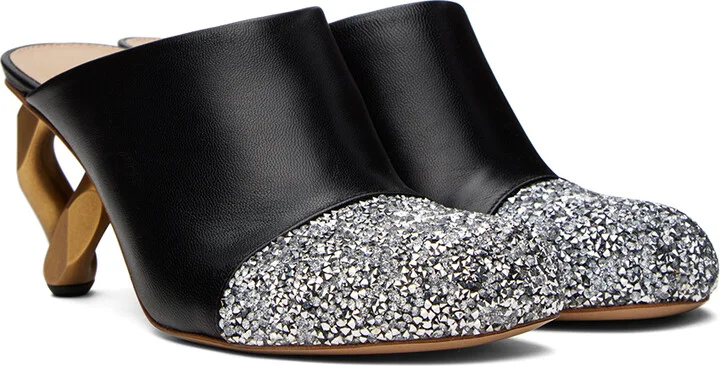 JW Anderson Black Chain Mules - Image 4