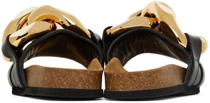 JW Anderson Black Chain Slides - Image 2