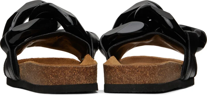JW Anderson Black Chain Slides - Image 2