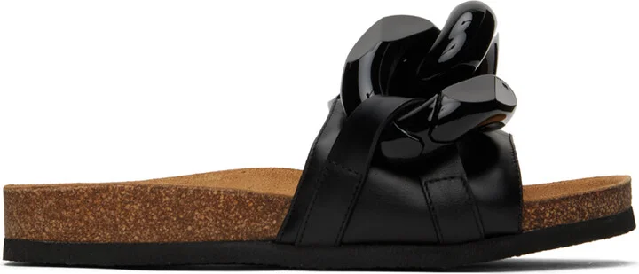 JW Anderson Black Chain Slides