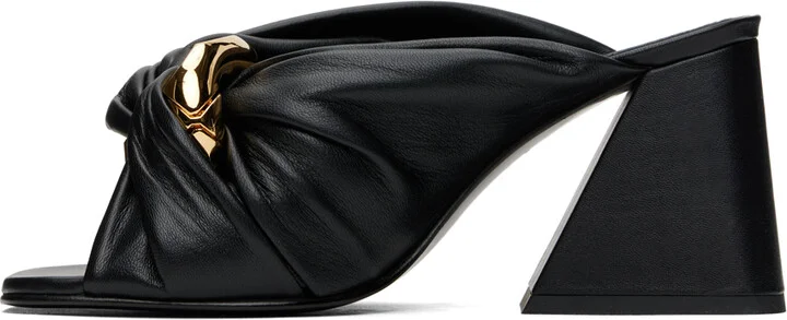 JW Anderson Black Chain Twist Mules - Image 3
