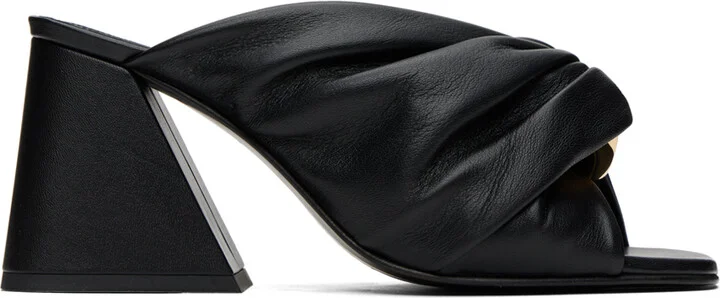 JW Anderson Black Chain Twist Mules
