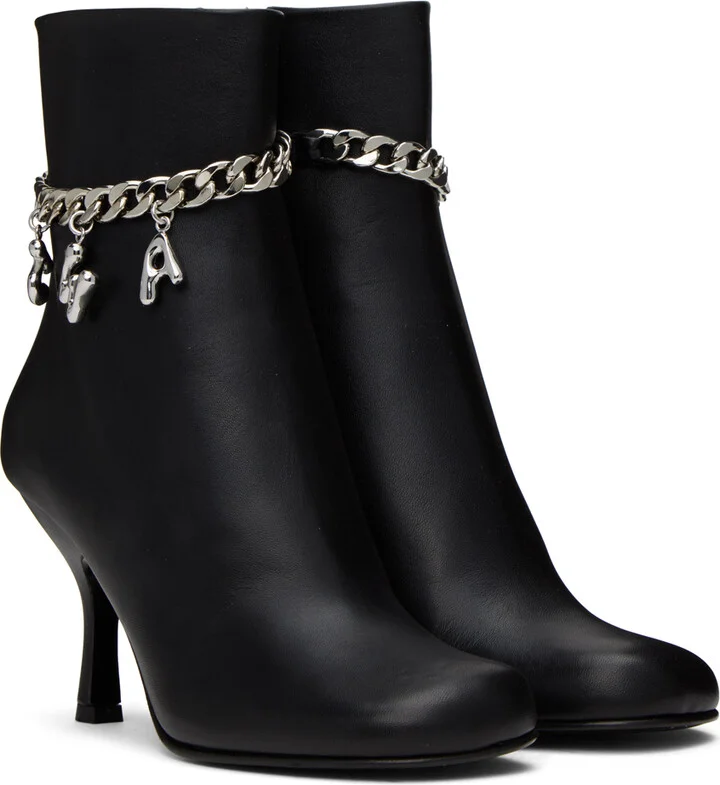 JW Anderson Black Charm Boots - Image 4