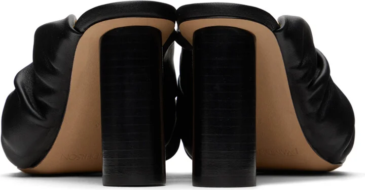 JW Anderson Black Corner Leather Heeled Sandals - Image 2