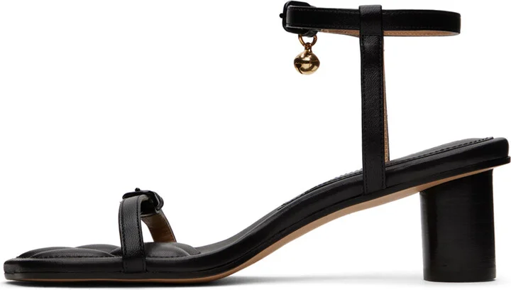 JW Anderson Black Kitten Paw Heeled Sandals - Image 3