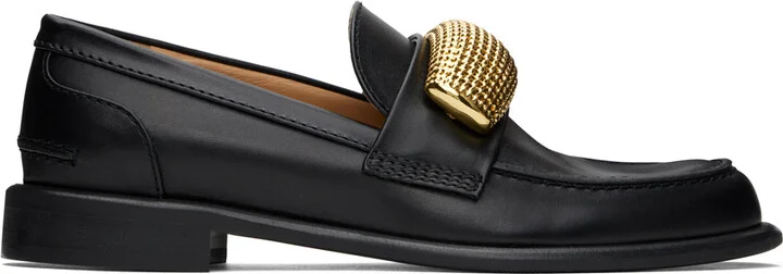 JW Anderson Black Popcorn Loafers