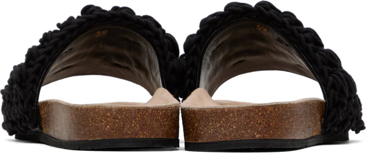 JW Anderson Black Popcorn Slides - Image 2