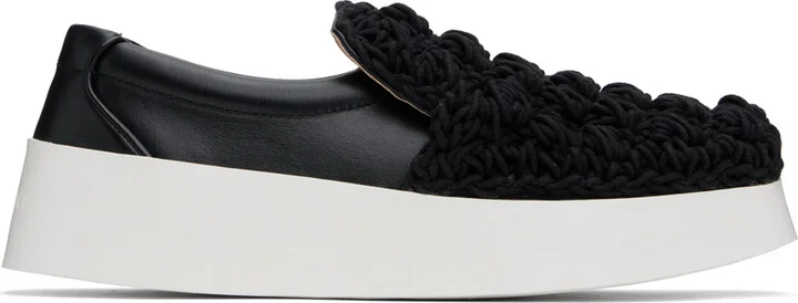 JW Anderson Black Popcorn Sneakers