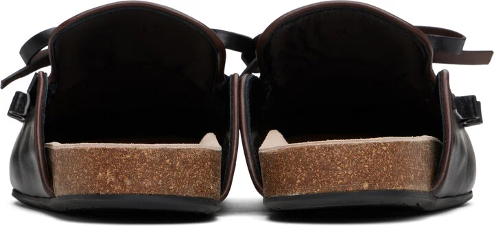 JW Anderson Black Ruffle Slip-on Loafers - Image 2