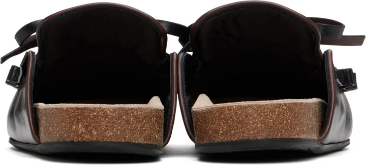 JW Anderson Black Ruffle Slip-on Loafers - Image 2
