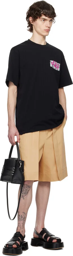 JW Anderson Black Stripe Platform Sandals - Image 5
