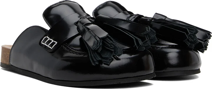 JW Anderson Black Tassel Mules - Image 4