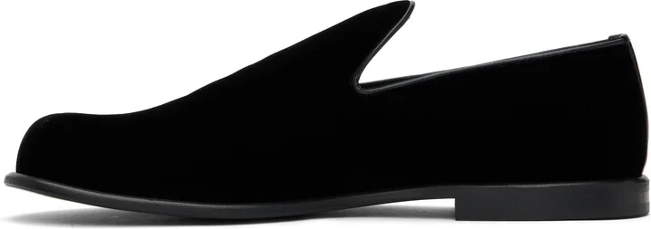 JW Anderson Black Velvet Loafers - Image 3