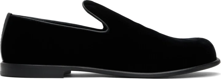 JW Anderson Black Velvet Loafers
