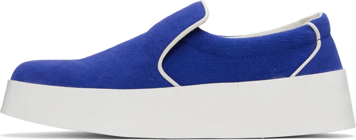 JW Anderson Blue Piping Sneakers - Image 3