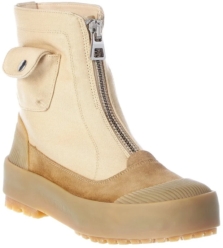 Jw Anderson Canvas & Suede Bootie