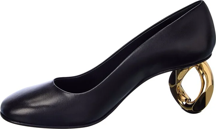 Jw Anderson Chain Detail Leather Pump - Image 2