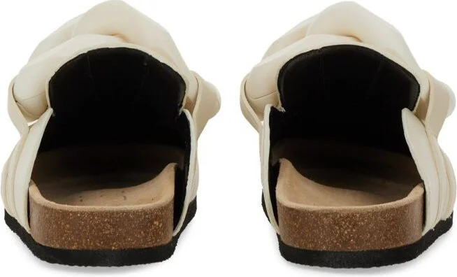 JW Anderson 'Chain' Ivory Leather Slippers - Image 4