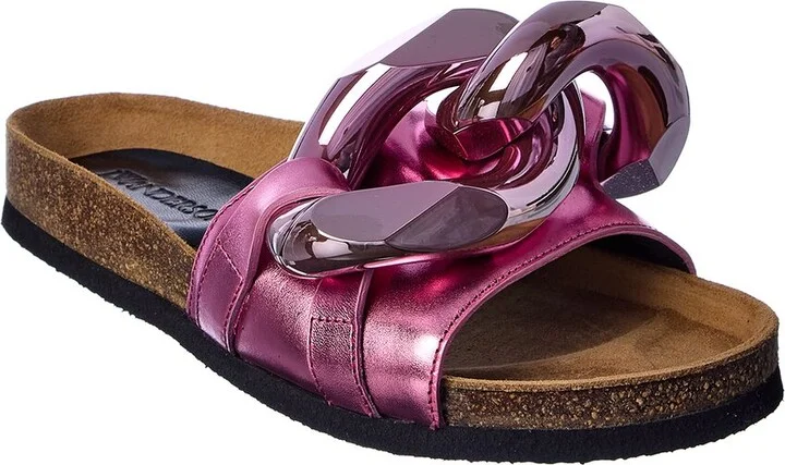 Jw Anderson Chain Leather Slide