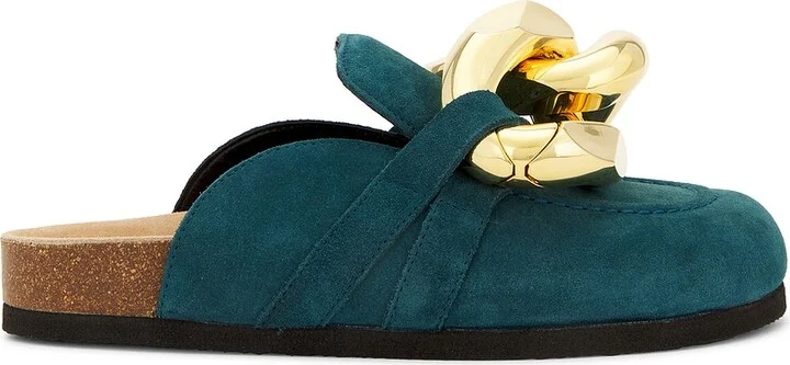 JW Anderson Chain Loafer in Green
