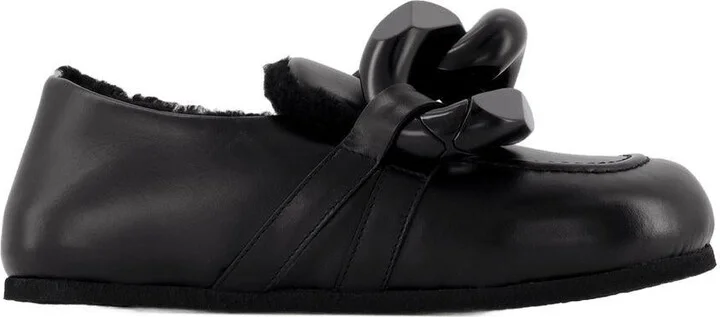 JW Anderson Chain Loafers Close Back