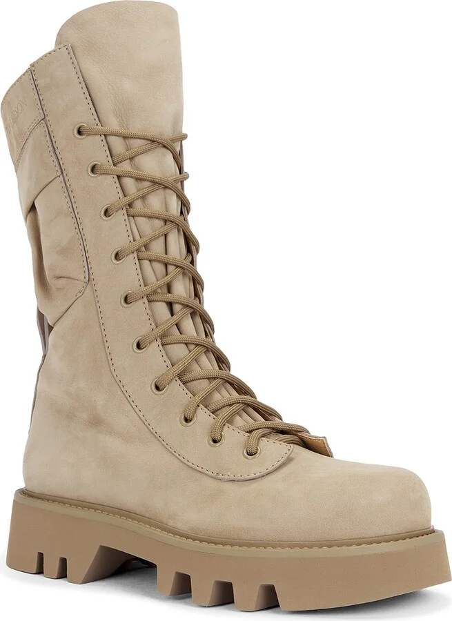JW Anderson Combat Boot in Taupe - Image 2
