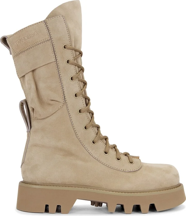 JW Anderson Combat Boot in Taupe