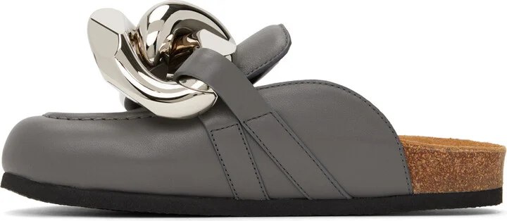 JW Anderson Gray Chain Mules - Image 3