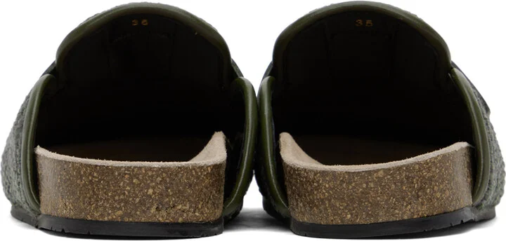 JW Anderson Khaki Raffia Loafers - Image 2