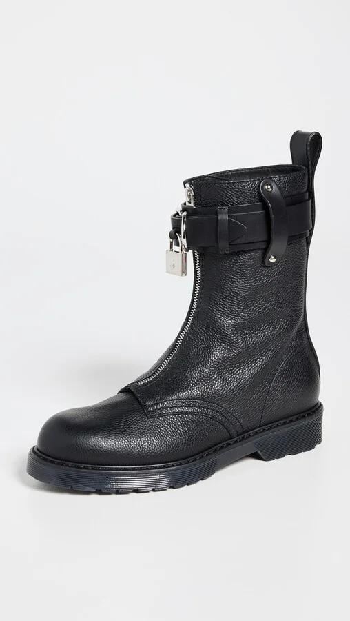 JW Anderson Lock Combat Ankle Boots - Image 2
