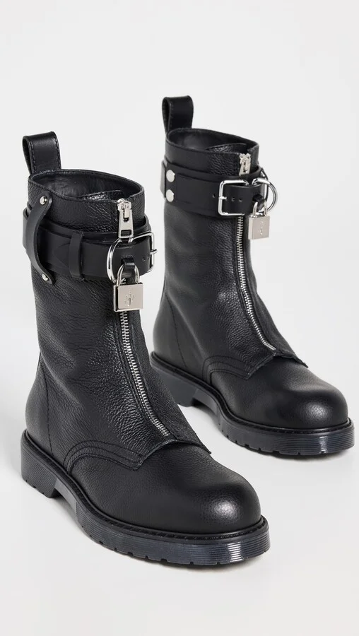 JW Anderson Lock Combat Ankle Boots - Image 3