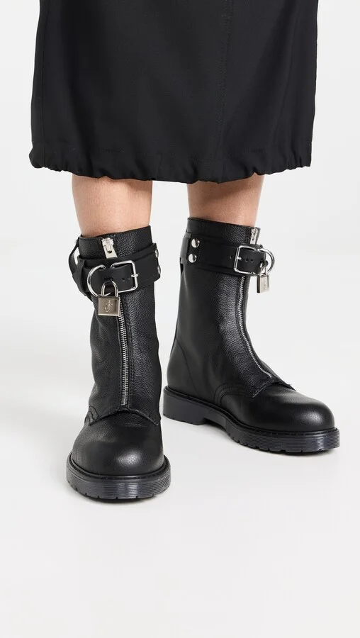 JW Anderson Lock Combat Ankle Boots - Image 5