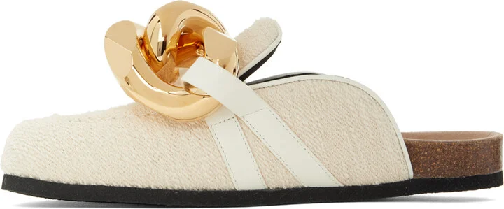 JW Anderson Off-White Chain Mules - Image 3