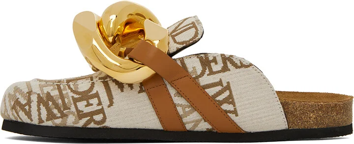 JW Anderson Off-White Chain Mules - Image 3