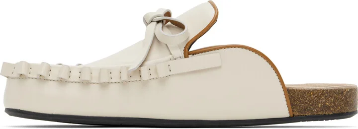 JW Anderson Off-White Ruffle Slip-on Loafers - Image 3