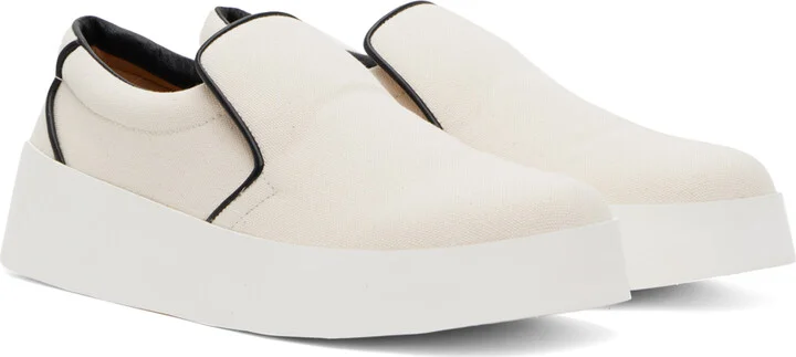 JW Anderson Off-White Slip-Ons Sneakers - Image 4