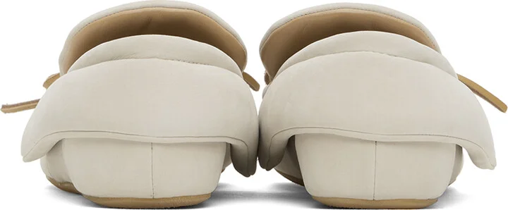 JW Anderson Off-White Suede Moc Loafers - Image 2