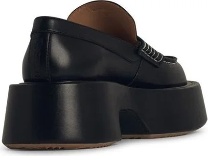 JW Anderson 'Platform' Black Leather Loafers - Image 3