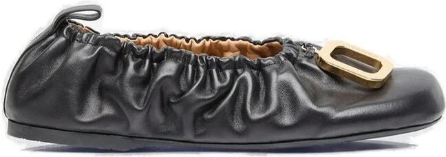 JW Anderson Puller Decorative-Buckle Round Toe Ballerina Shoes