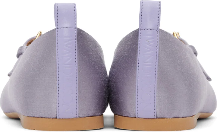 JW Anderson Purple Satin Ballerina Flats - Image 2