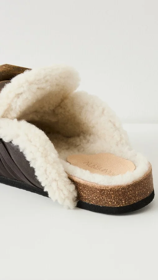 JW Anderson Shearling Chain Loafers - Image 3